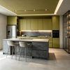 Modern Open‑Plan Kitchen Cabinet With Island Multi‑color Custom Kitchen