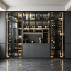 Full‑Wall Integrated Custom Wine Cabinet