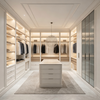 Modern Minimalist U‑Shaped Walk‑in Closet Custom Wardrobe With Central Island