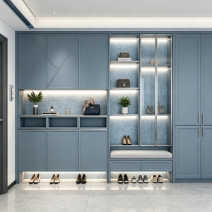 Modern Light‑luxury Entryway Cabinet Custom Home Entrance Storage