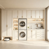 Custom French‑Style Laundry Room Storage