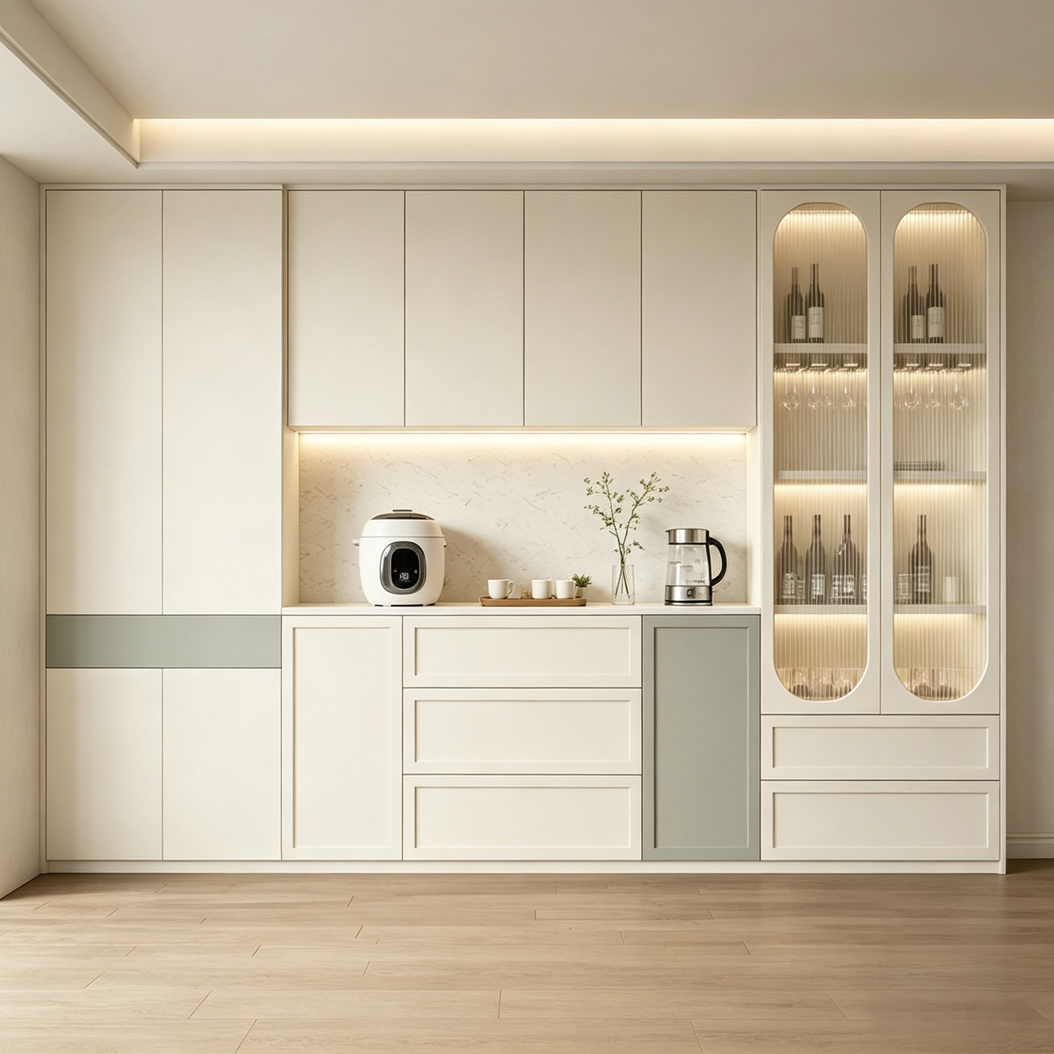 Integrated Storage Wine Cabinet Customization