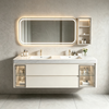 Multi‑color Floating Double‑Sink Bathroom Vanity 