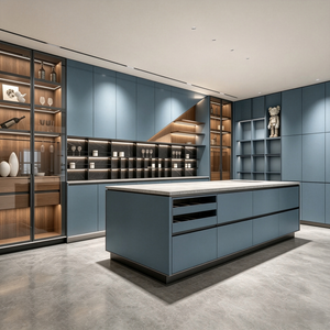 Modern Kitchen Cabinet With Central Island Custom Kitchen Furniture