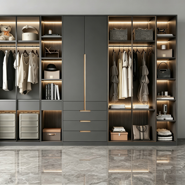 Modern Minimalist Walk‑in Closet