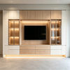 Full‑wall Custom TV Cabinet Integrated Storage and Display