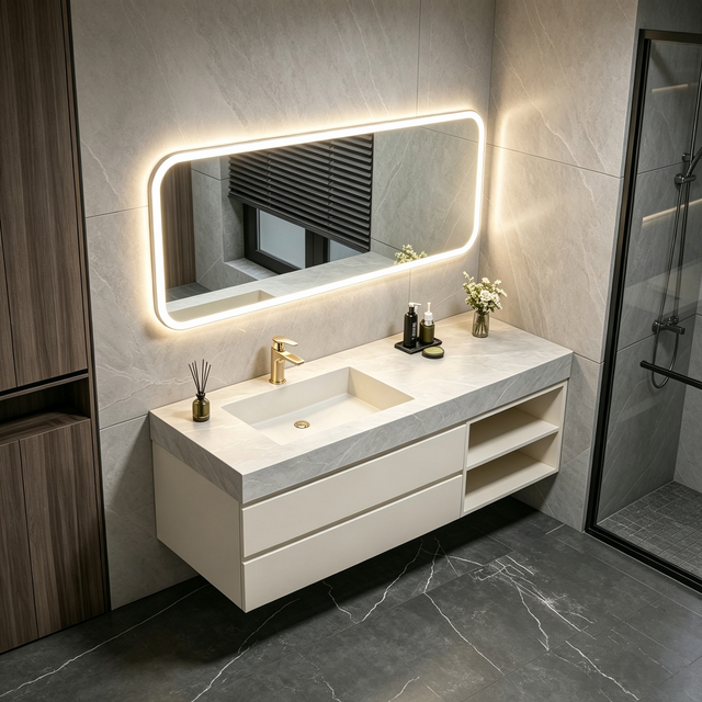Wall‑hung Custom Bathroom Vanity