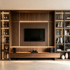 Full‑Wall Custom TV Cabinet Integrated Media Wall Unit