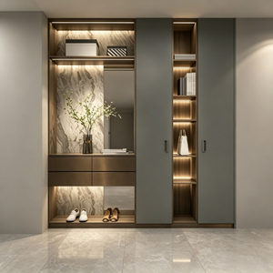 Custom Modern Minimalist Entrance Cabinet
