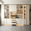 Full‑Wall Light‑Luxury Wine & Bar Cabinet