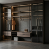  L‑Shaped Corner Walk‑in Closet Custom Glass‑door Wardrobe