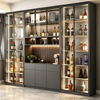 Full‑wall Glass Wine Cabinet All‑in‑one Home Bar Display Unit
