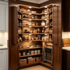 Corner Sideboard Pantry Cabinet Unlock Kitchen Corner Storage Potential