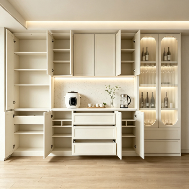 Integrated Storage Wine Cabinet Customization
