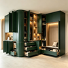 Curved L‑Shaped Entry Cabinet Multifunctional Entrance Custom Furniture